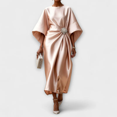 Castorini™ | Vestito Lungo Satin Lucido