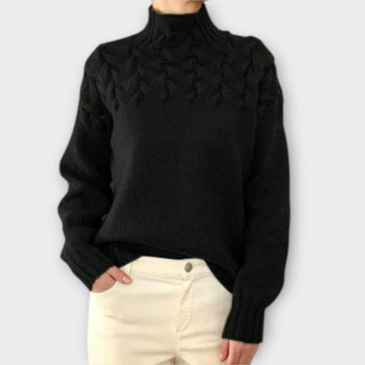 Castorini™ | Women's Sweater with Cable Knit Detail