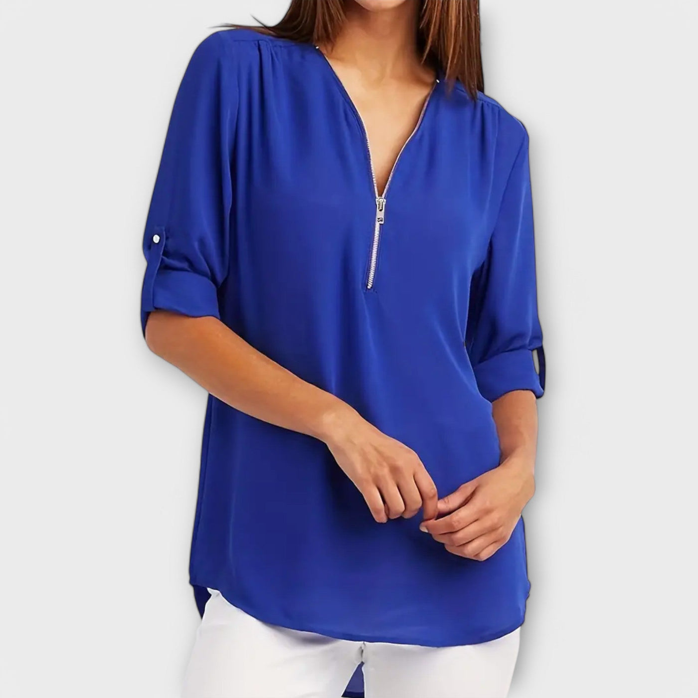 Castorini™ | La Blusa V-Neck Relaxed