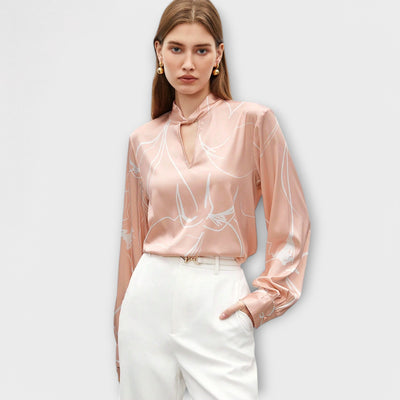 Castorini™ | Blusa elegante con motivo a righe