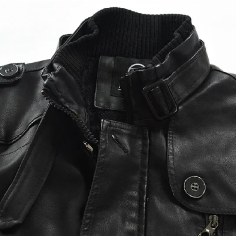 Castorini™ | Giacca Biker Lunga Elegante
