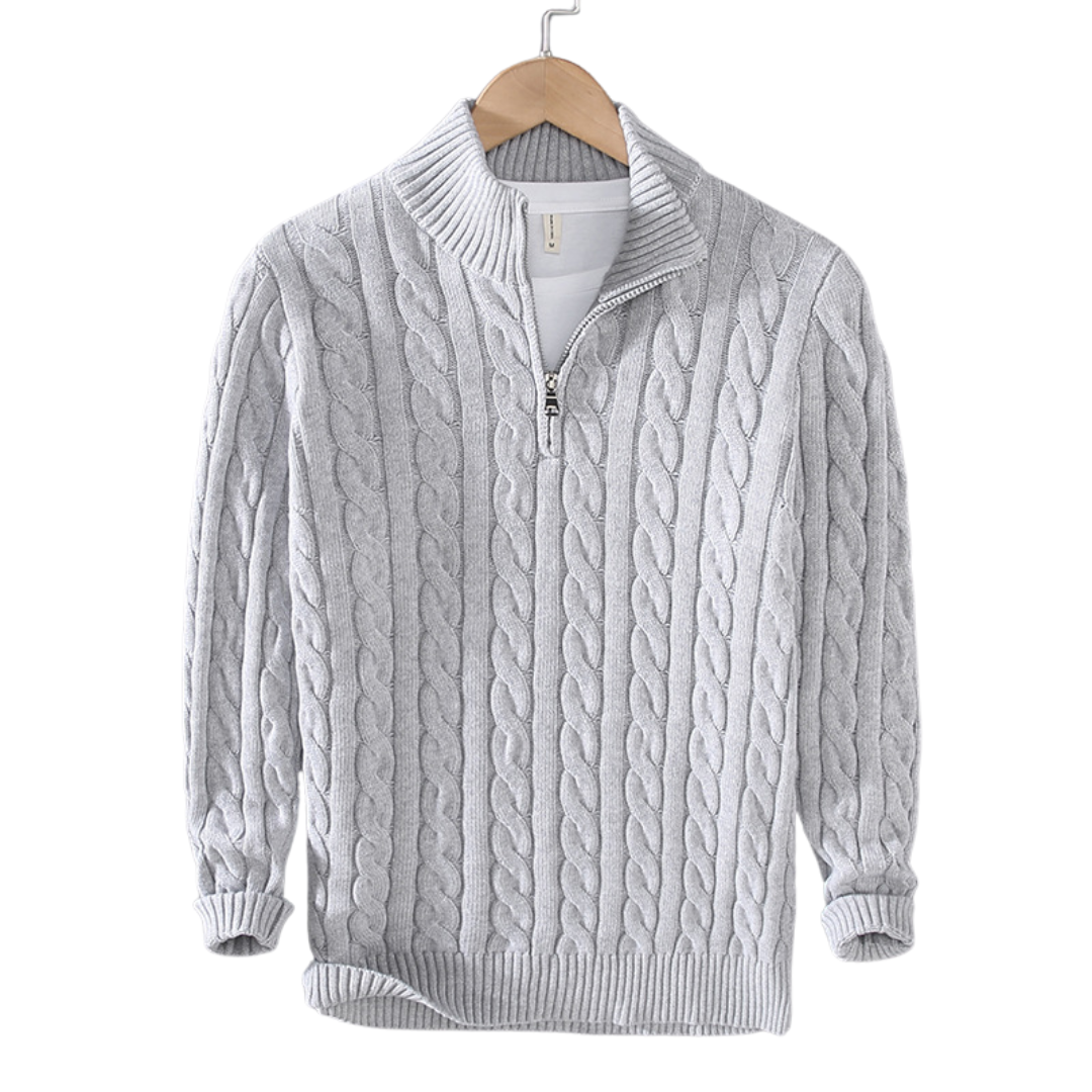 Castorini™ | Pullover con mezza zip