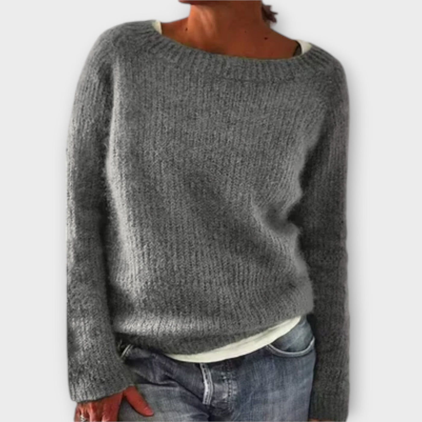 Castorini™ | Solid Color Knit Sweater
