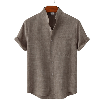 Castorini™ | Camicia in cotone unita con bottoni.