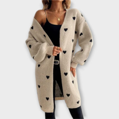 Castorini™ | Cardigan with Heart Pattern