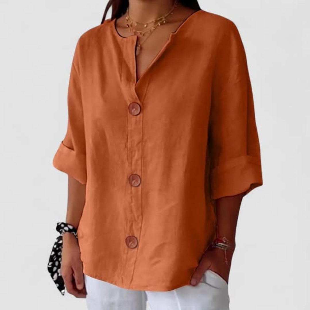 Castorini™ | Blusa in Lino Relaxed