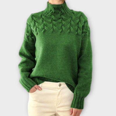 Castorini™ | Women's Sweater with Cable Knit Detail