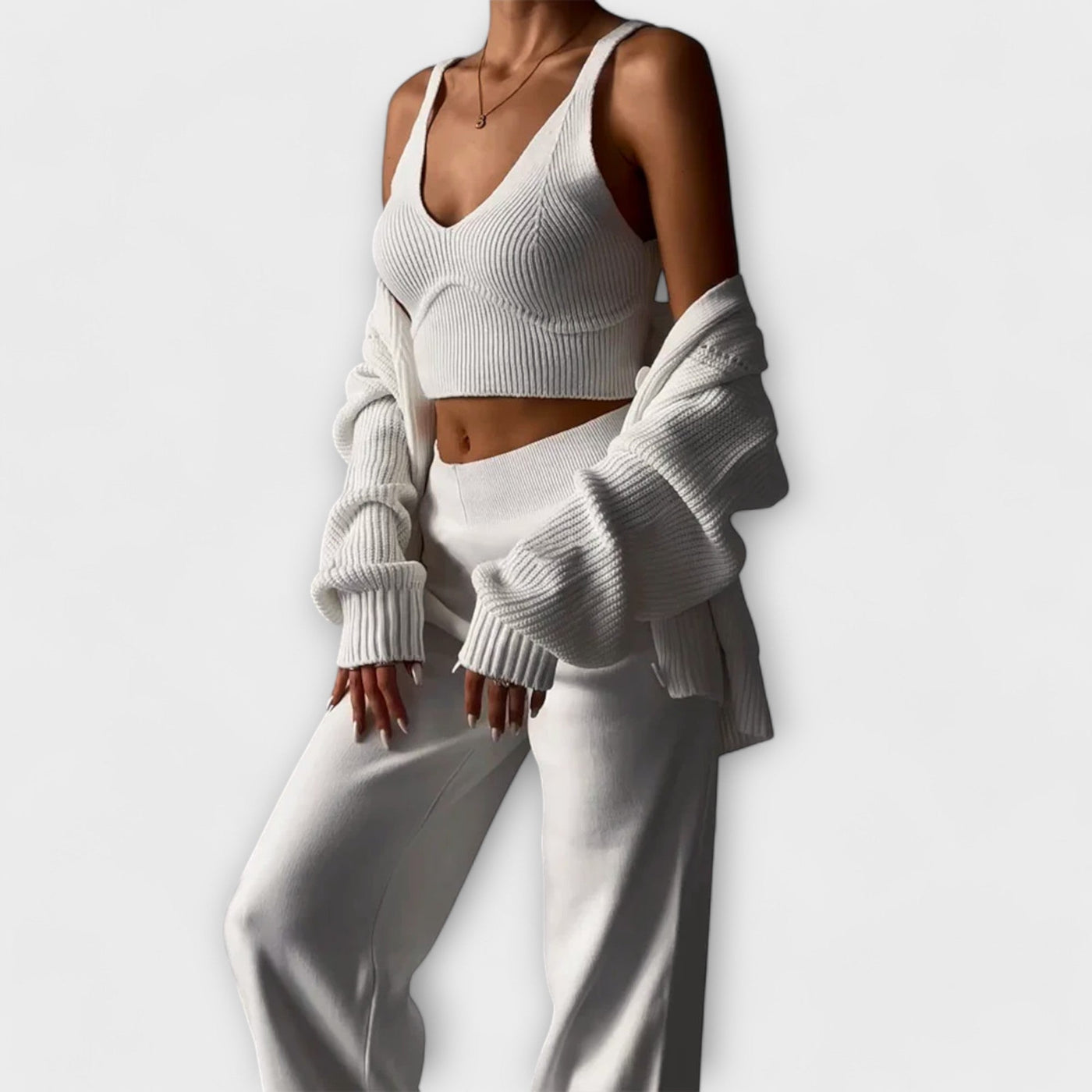 Castorini™ | Set di 3 Pezzi Lavorato a Maglia