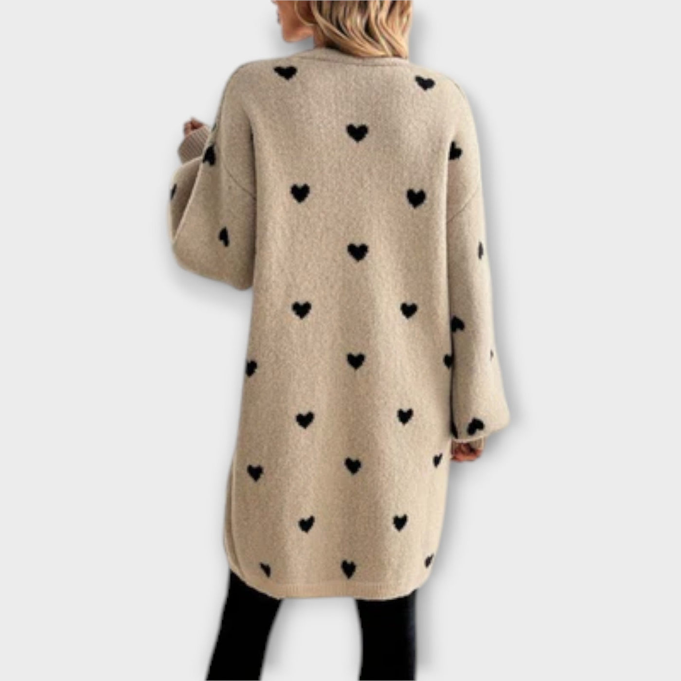 Castorini™ | Cardigan with Heart Pattern