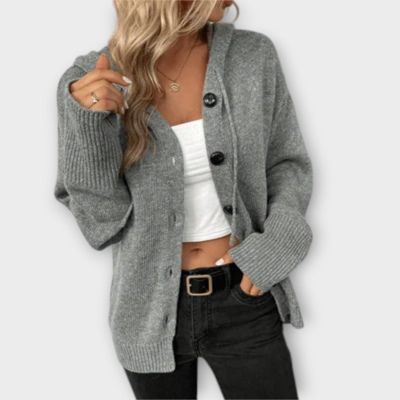 Castorini™ | Knitted Cardigan with Buttons