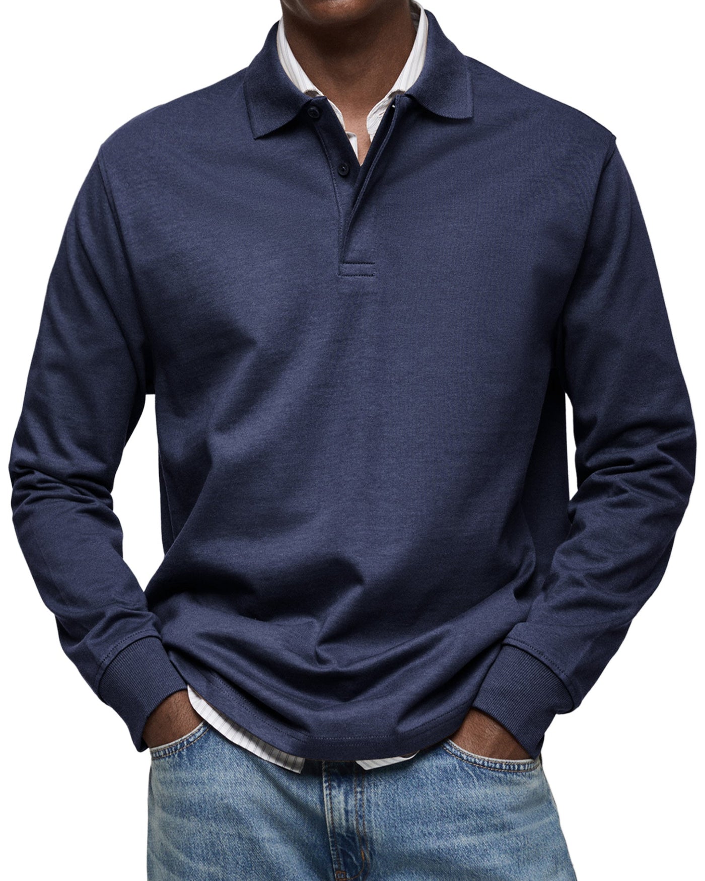 Castorini™ | Camicia polo casual a maniche lunghe