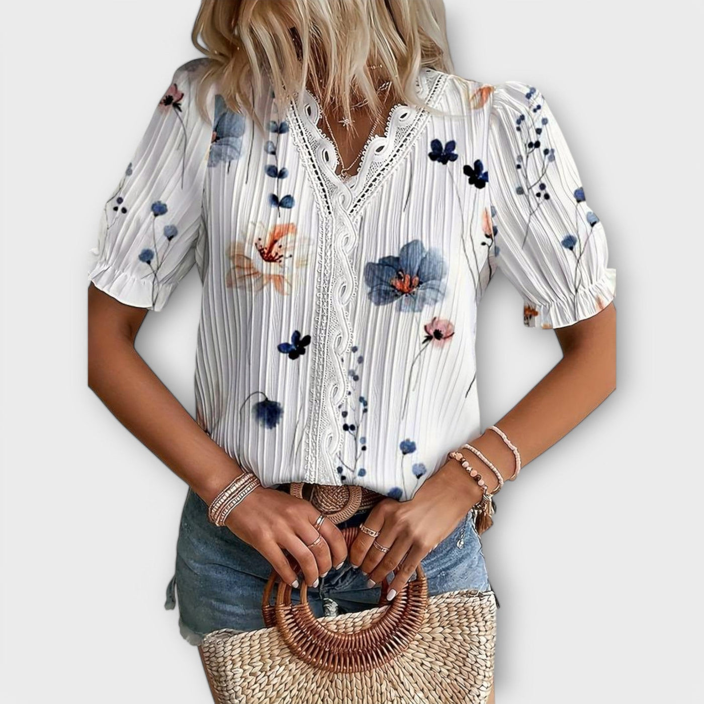 Castorini™ | Blusa V-Neck alla Moda