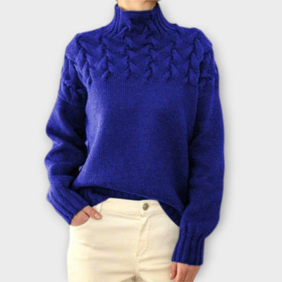 Castorini™ | Women's Sweater with Cable Knit Detail