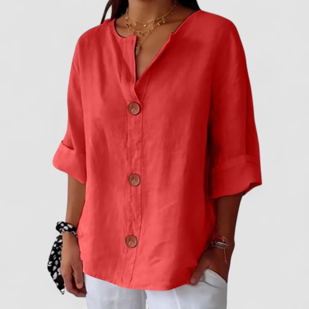Castorini™ | Blusa in Lino Relaxed