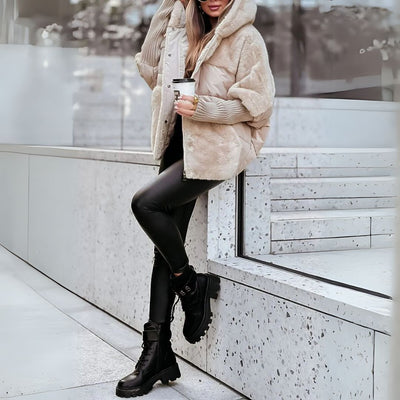 Castorini™ | giacca a vento con mix di teddy