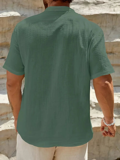 Castorini™ | Camicia estiva elegante con collo alto