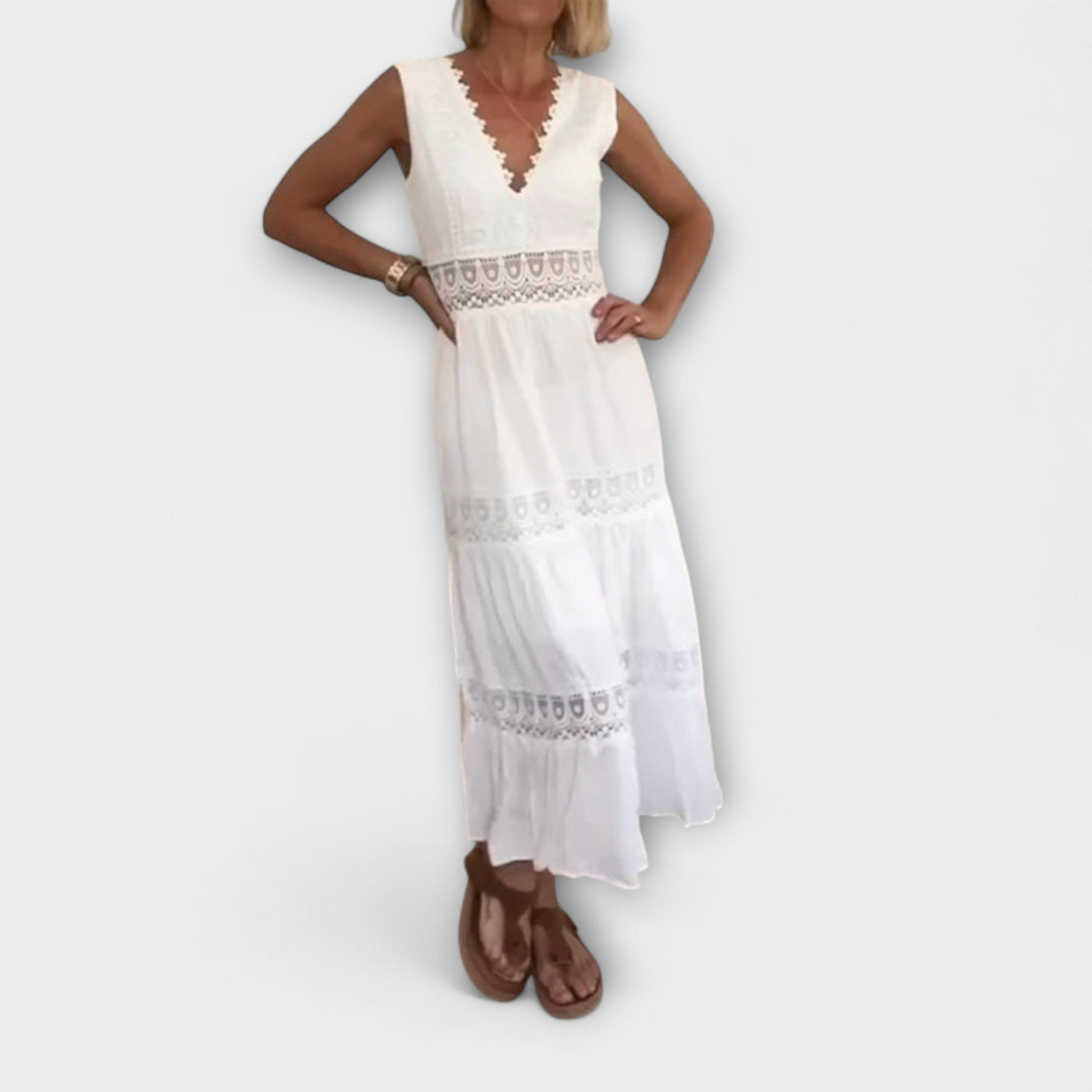 Castorini™ | Elegante Abito in Pizzo