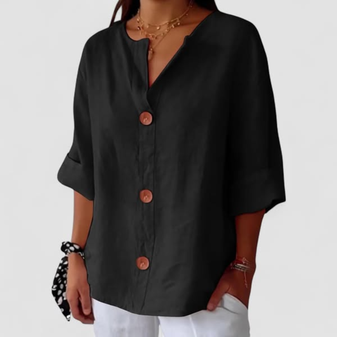 Castorini™ | Blusa in Lino Relaxed
