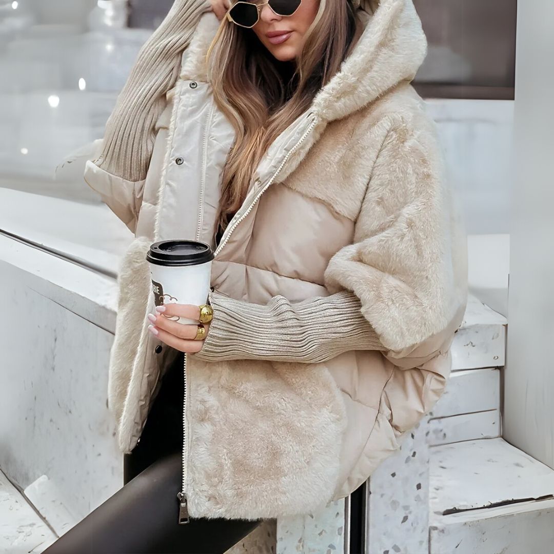 Castorini™ | giacca a vento con mix di teddy