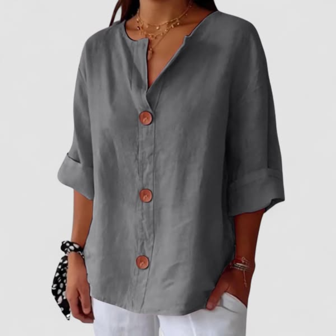 Castorini™ | Blusa in Lino Relaxed