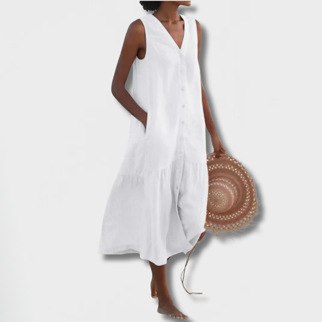 Castorini™ | Abito Midi con Righe