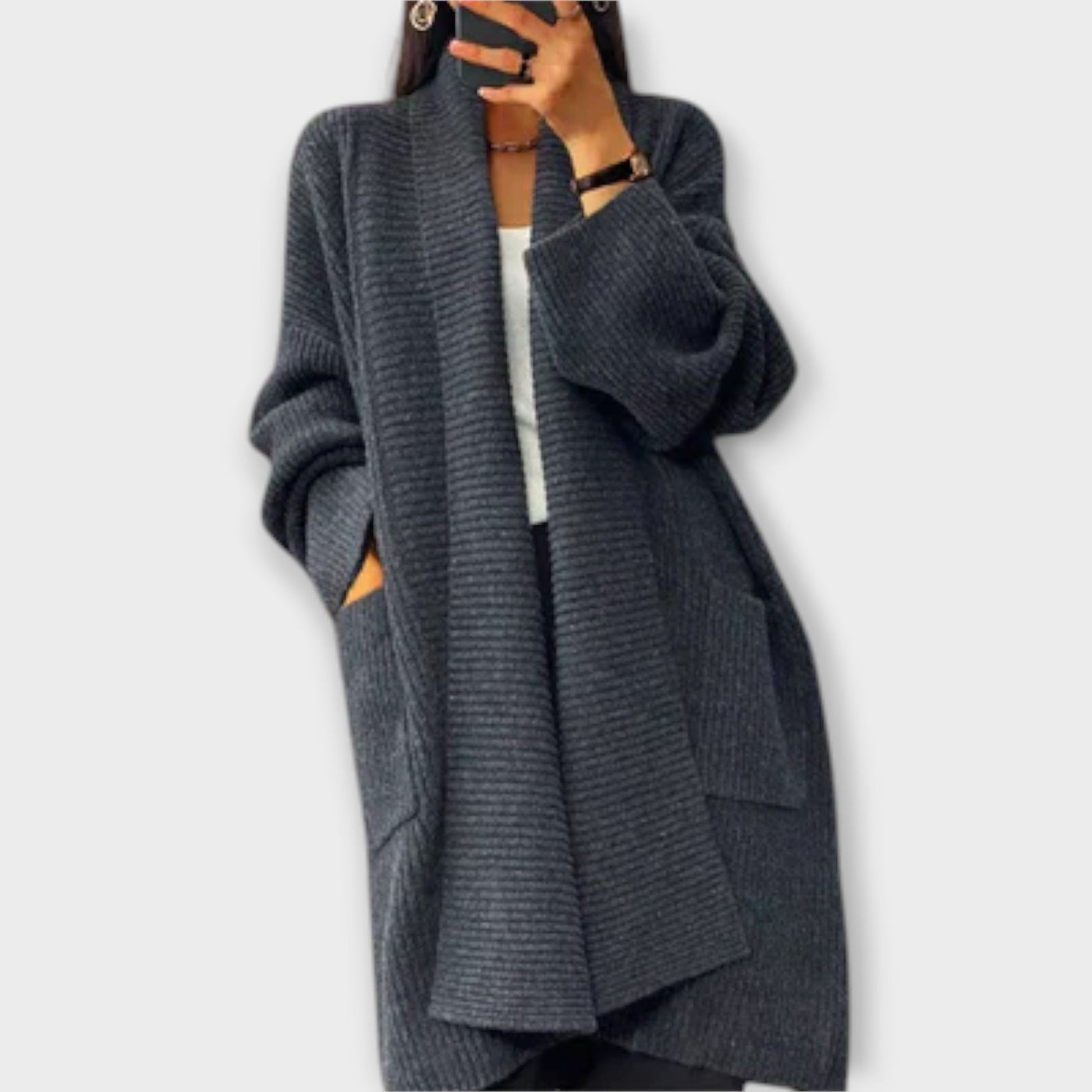 Castorini™ | Long Knit Cardigan