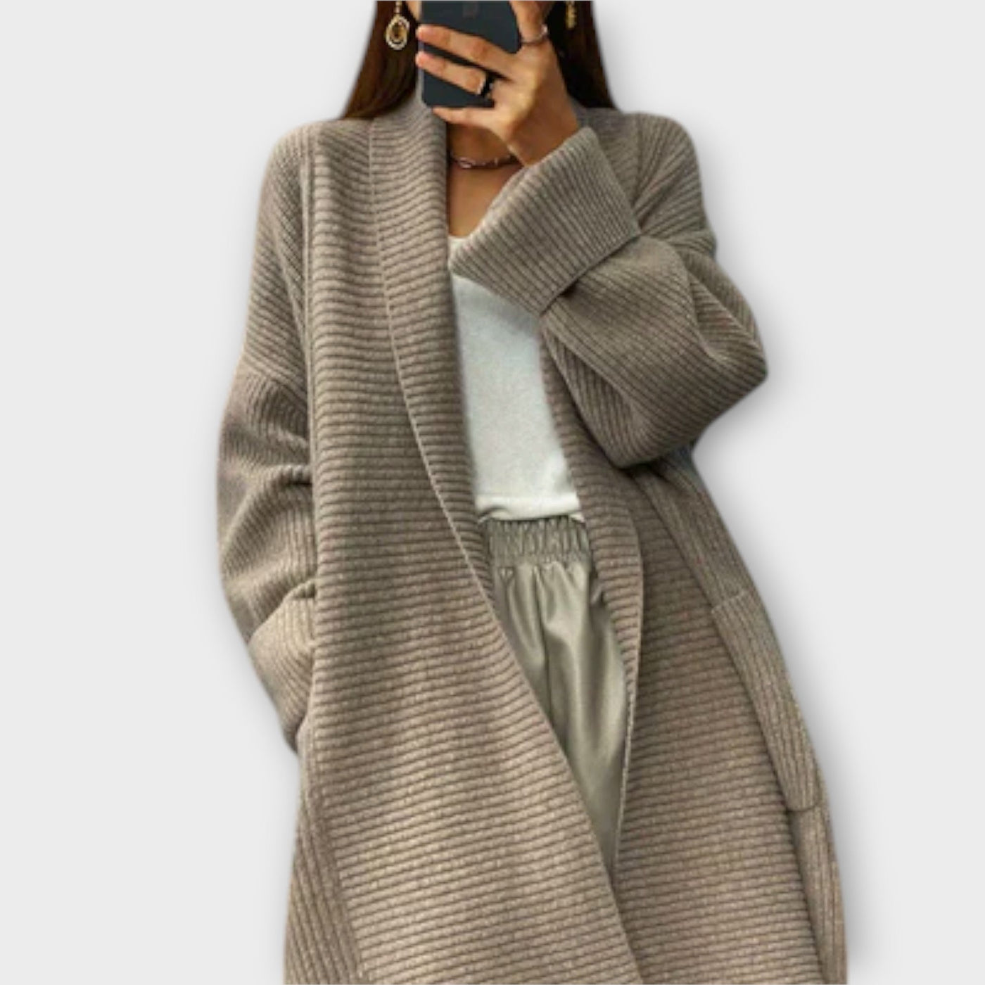 Castorini™ | Long Knit Cardigan