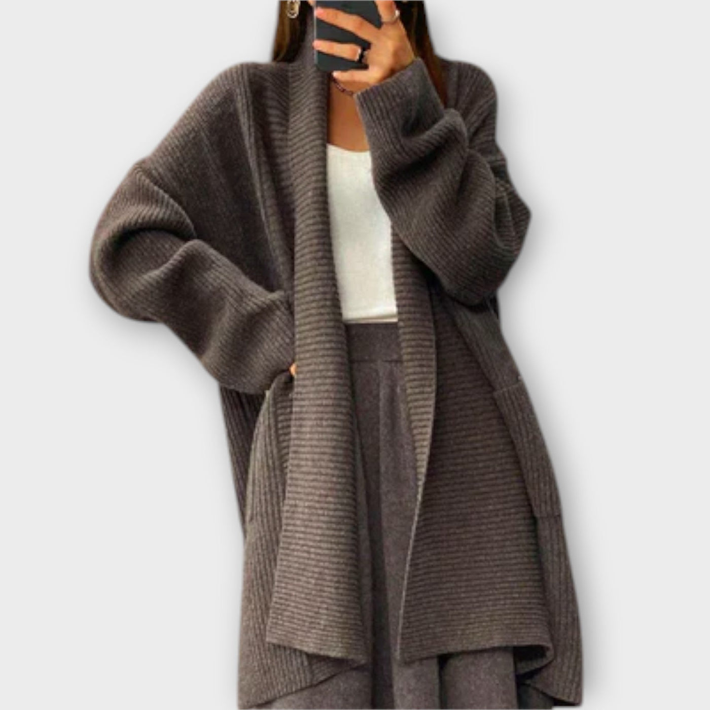 Castorini™ | Long Knit Cardigan