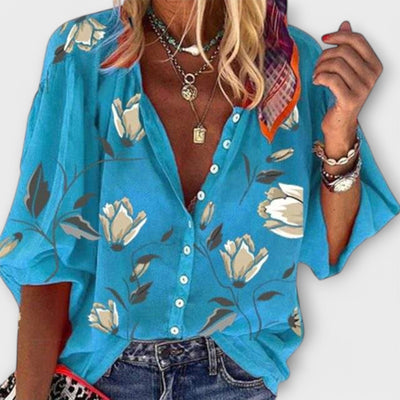 Castorini™ | Blusa Leggera con Design Floreale