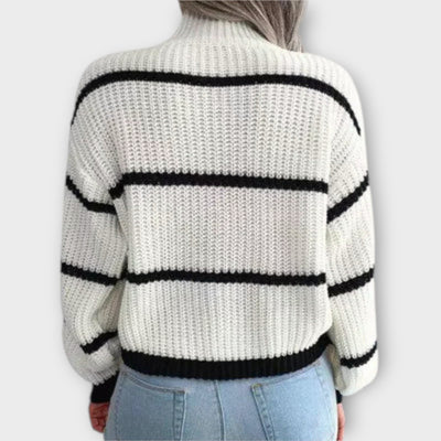 Castorini™ | Turtleneck Sweater with Stripes