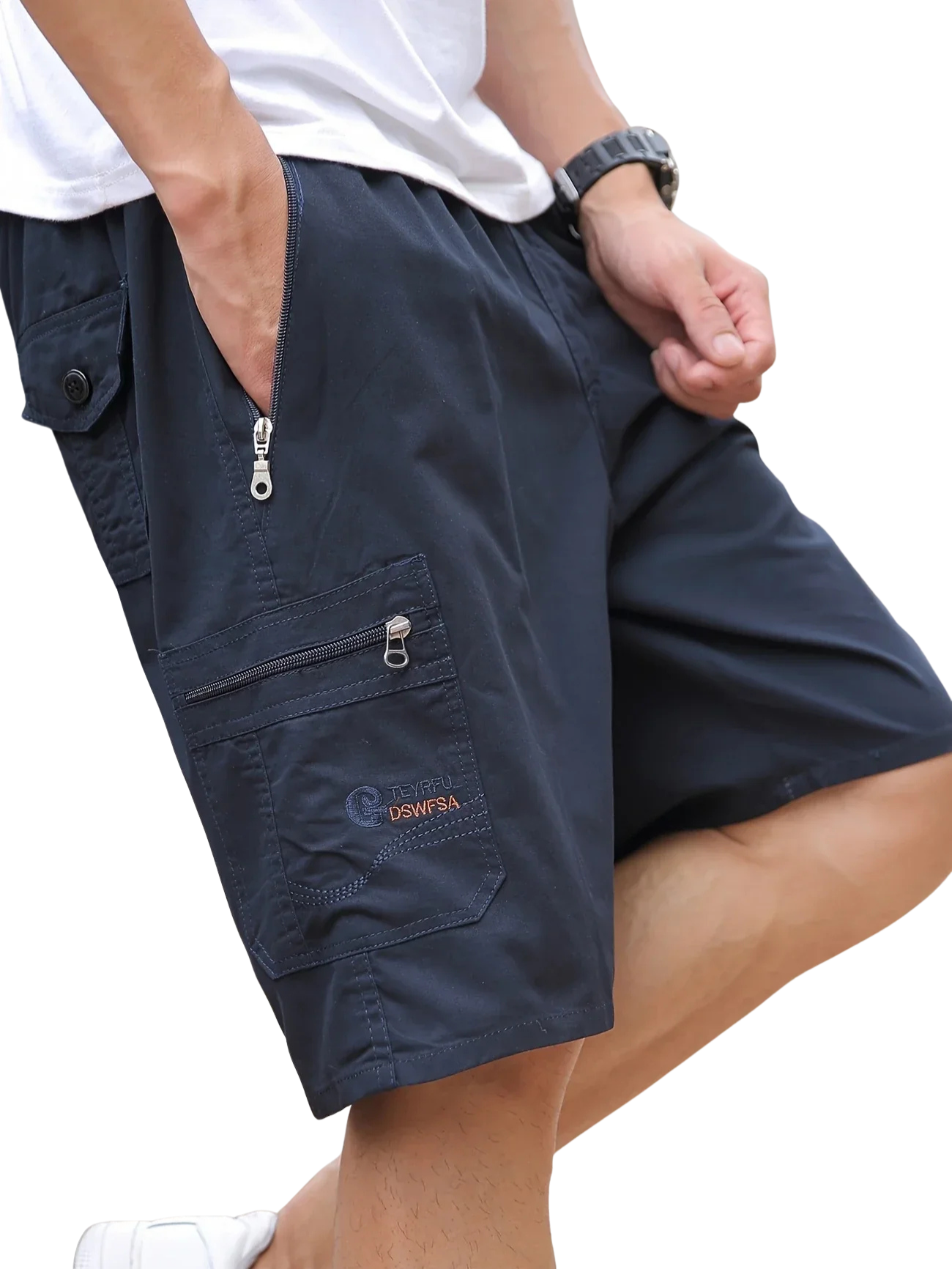 Castorini™ | Pantaloni cargo corti leggeri con tasche