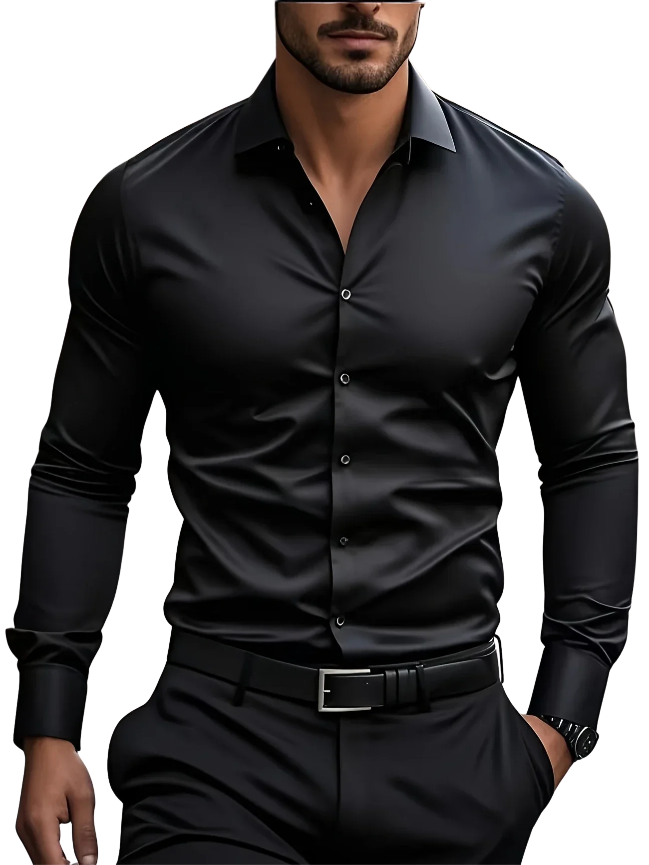 Castorini™ | Elegante camicia a maniche lunghe con bottoni