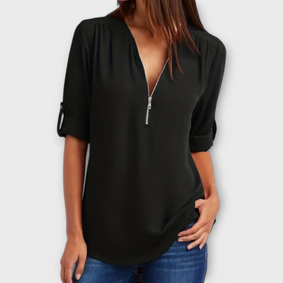 Castorini™ | La Blusa V-Neck Relaxed