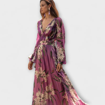 Castorini™ | Abito Maxi con Maniche Lunghe