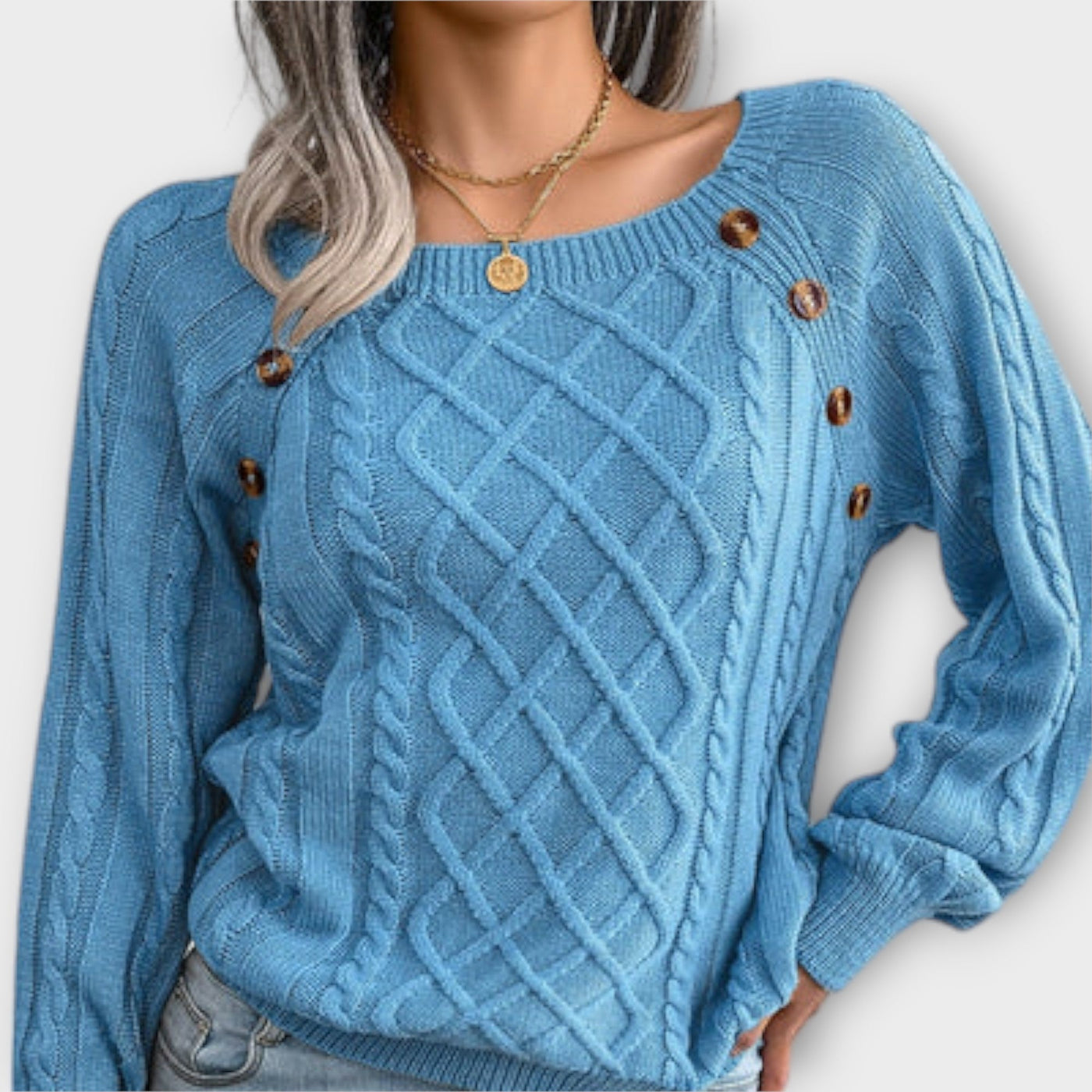 Castorini™ | Knitted Sweater with Buttons