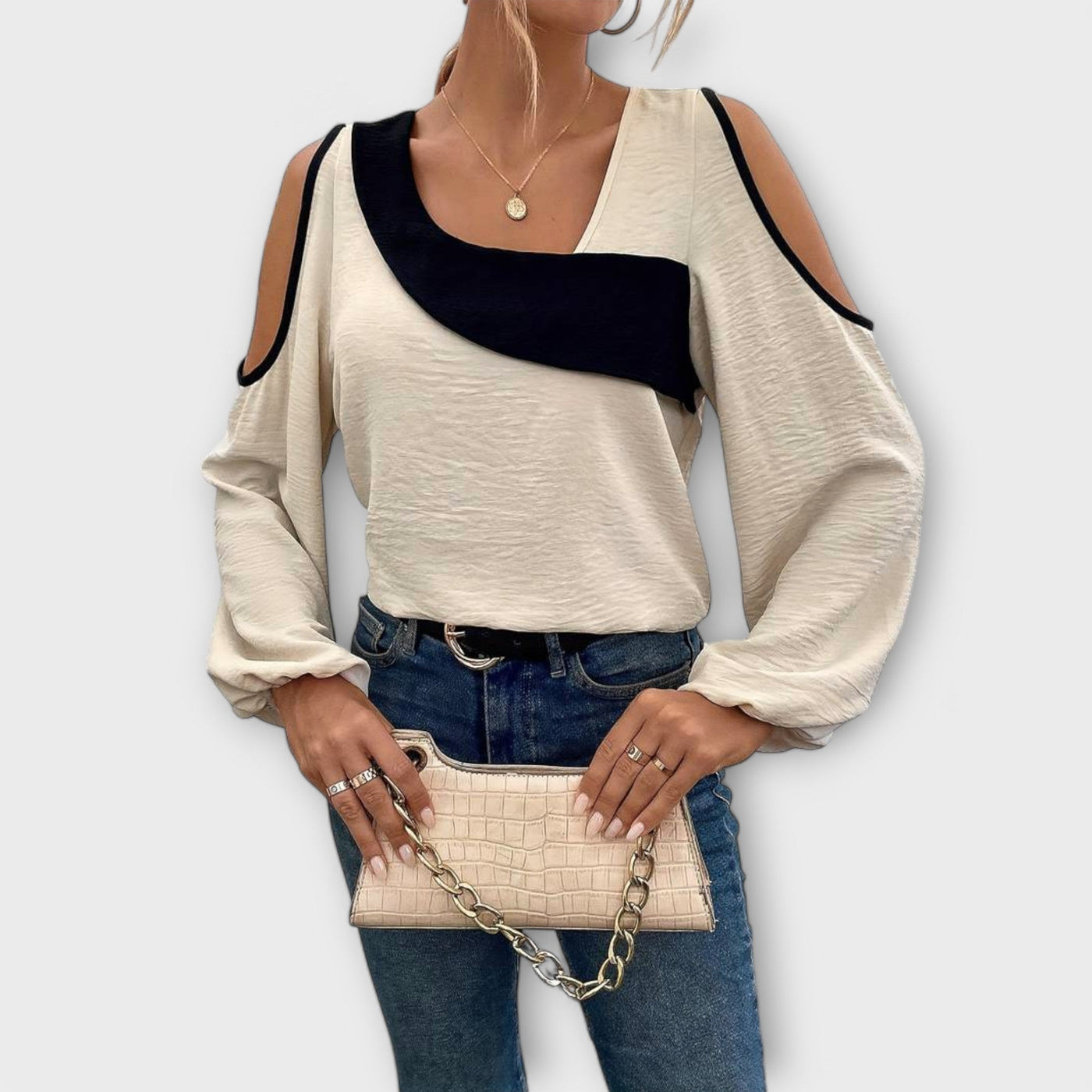 Castorini™ | Blusa a Colori Bloccati