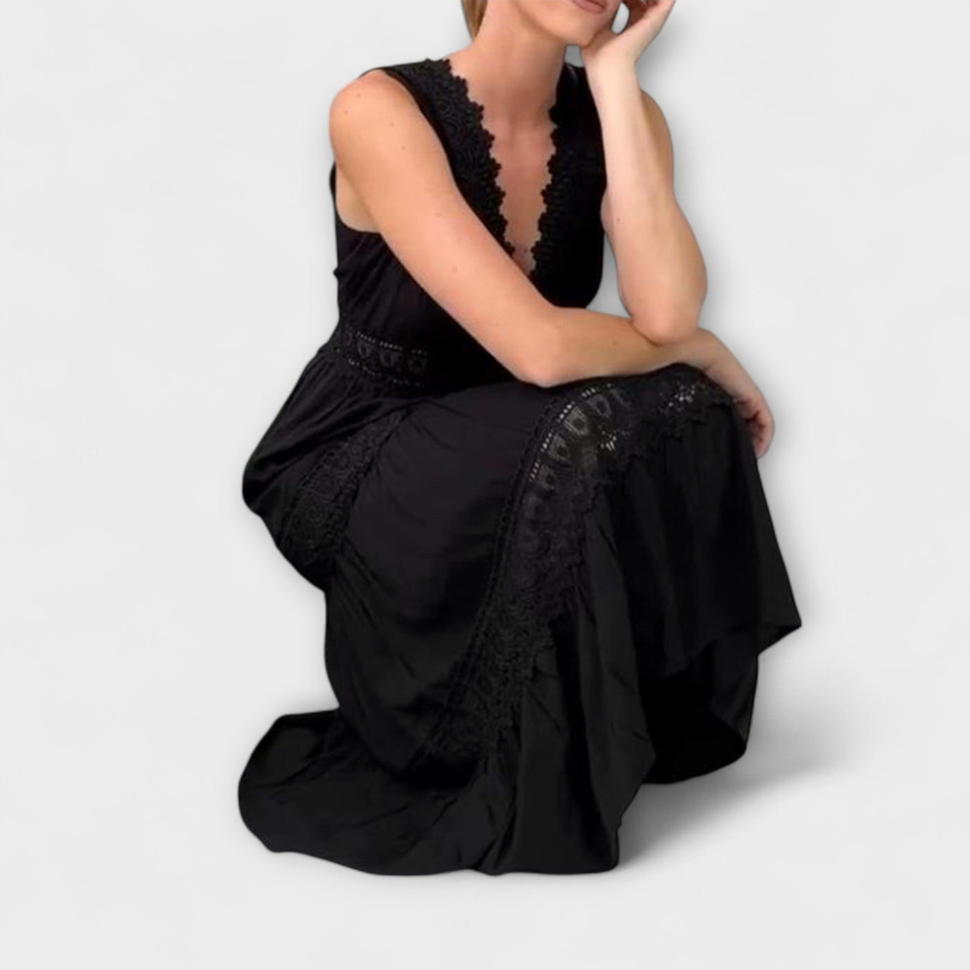 Castorini™ | Elegante Abito in Pizzo