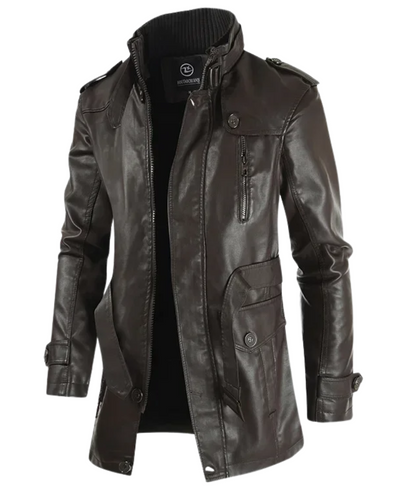 Castorini™ | Giacca Biker Lunga Elegante