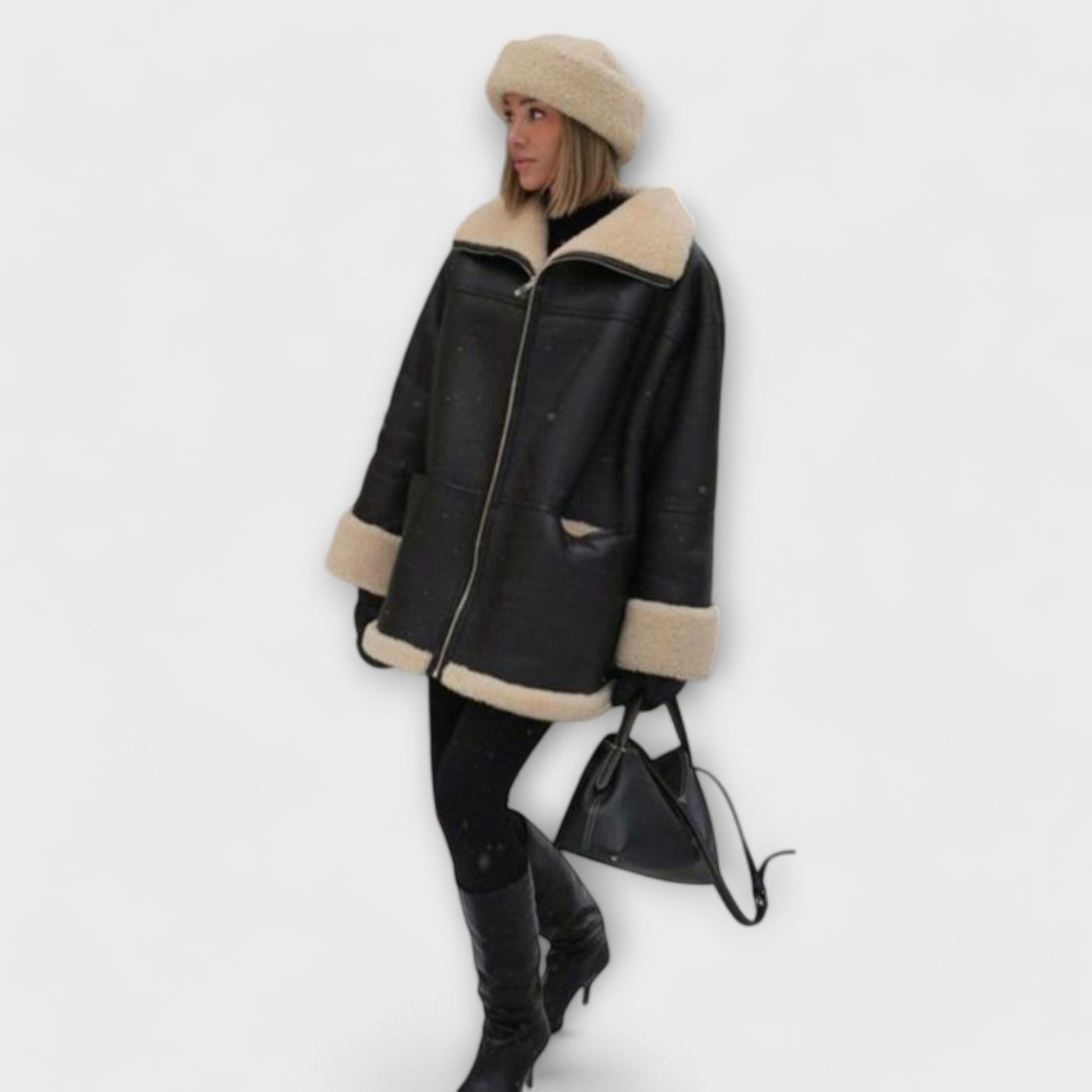 Castorini™ | Giacca in Pelle con Fodera