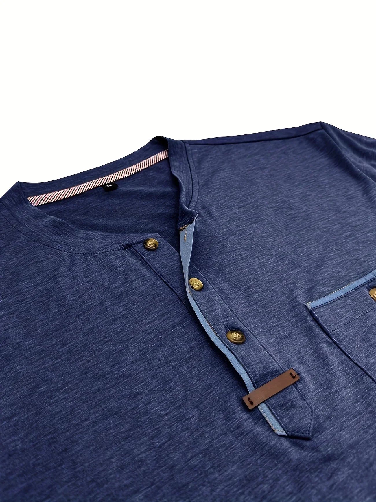 Castorini™ | T-shirt elegante con colletto rotondo e tasca