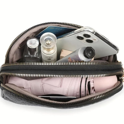 Cora | Bella mini borsa a tracolla in ecopelle con motivo coccodrillo