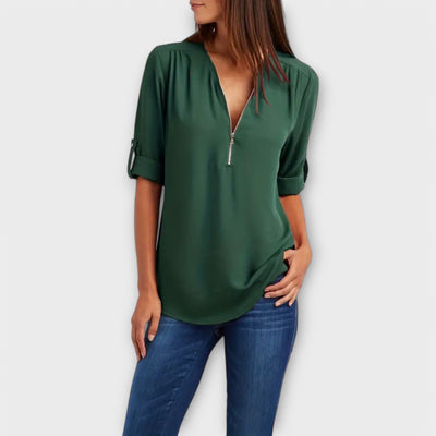 Castorini™ | La Blusa V-Neck Relaxed