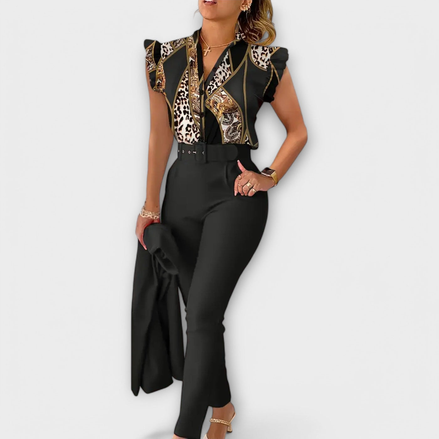 Castorini™ | Set Due Pezzi a Stampa Leopardo