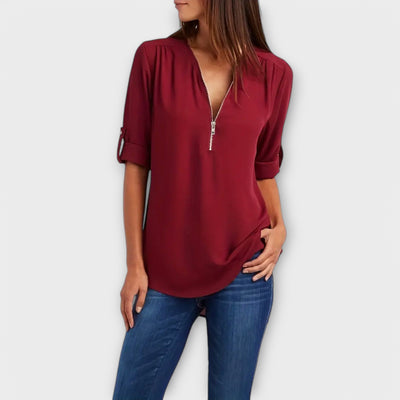 Castorini™ | La Blusa V-Neck Relaxed