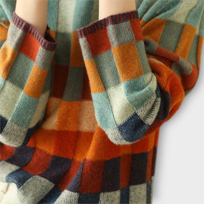 Castorini™ | Patchwork Turtleneck Sweater