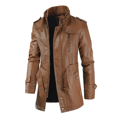 Castorini™ | Giacca Biker Lunga Elegante