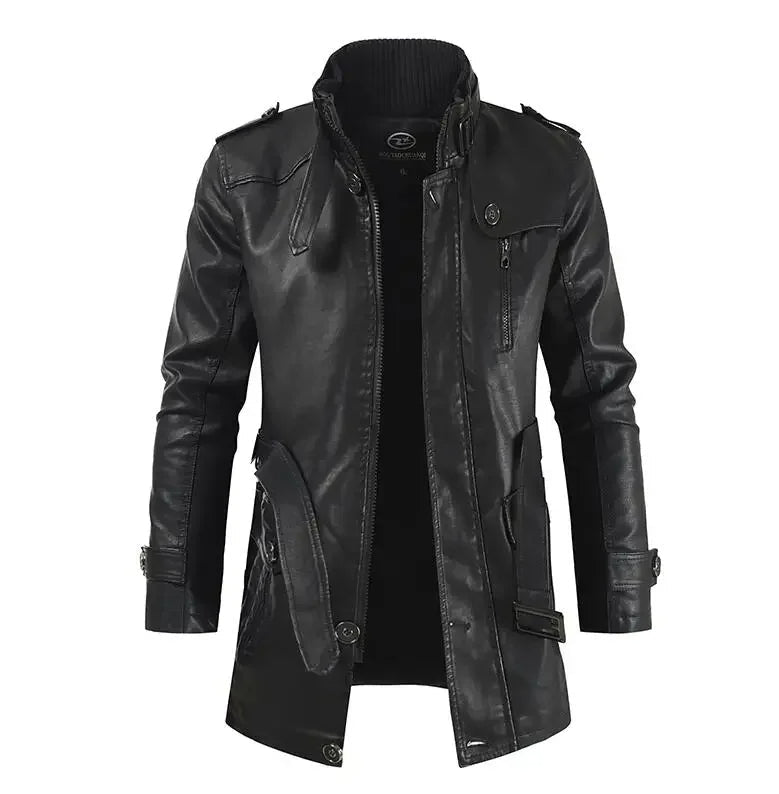 Castorini™ | Giacca Biker Lunga Elegante