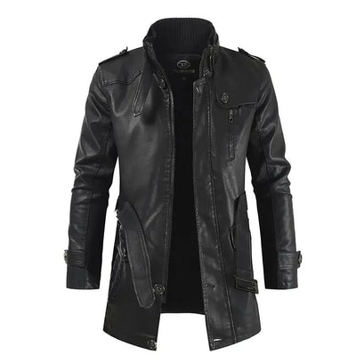 Castorini™ | Giacca Biker Lunga Elegante