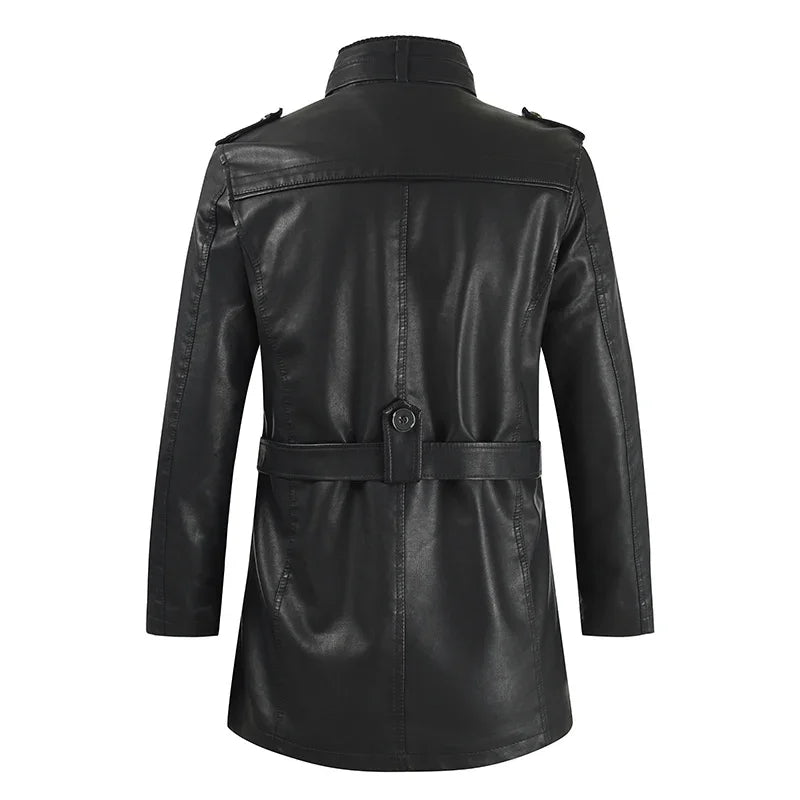 Castorini™ | Giacca Biker Lunga Elegante