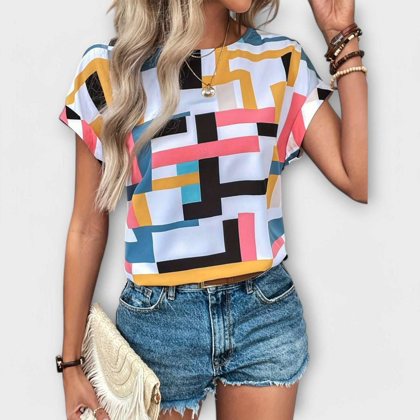 Castorini™ | La Perfetta Blusa a Maniche Corte